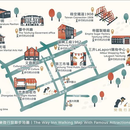 The Way Inn Taichung Exterior foto